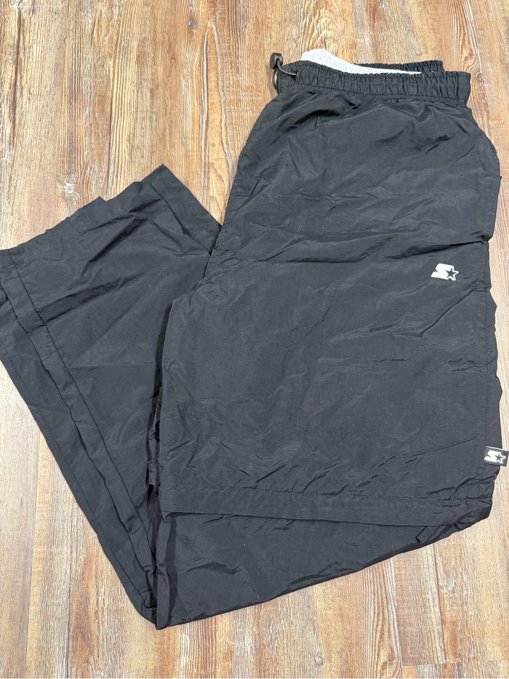Vintage Black baggy Starter sweat pants with adjustable waist and drawstring